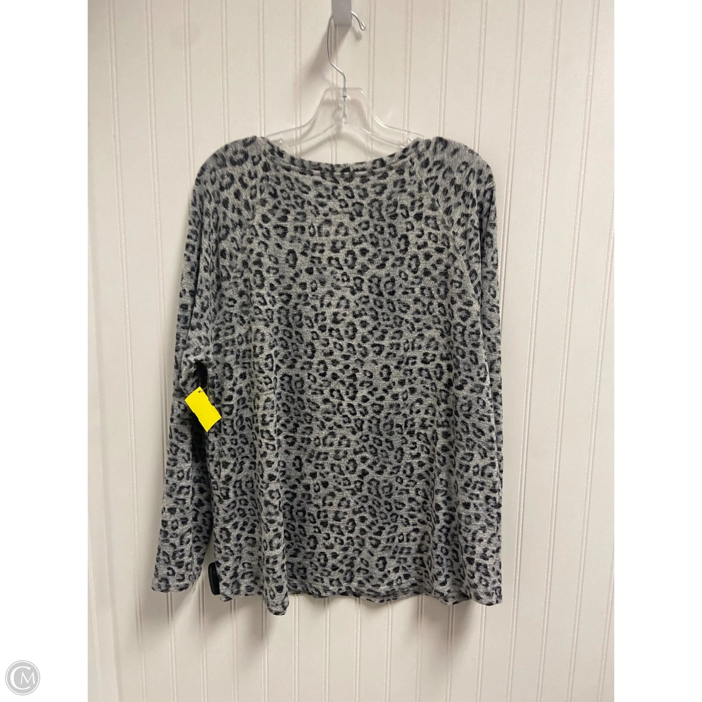 Top Long Sleeve By Chicos In Animal Print, Size: L