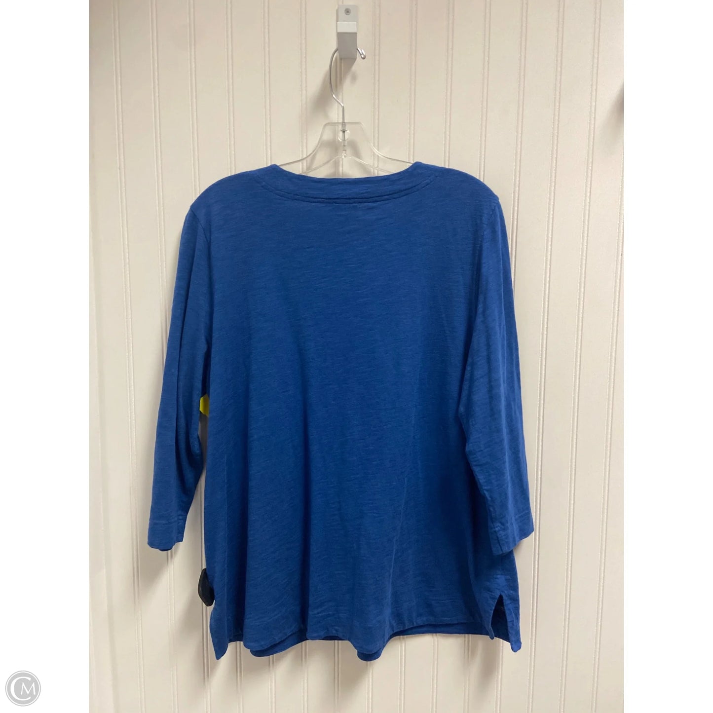 Top Long Sleeve Basic By Chicos In Blue, Size: L