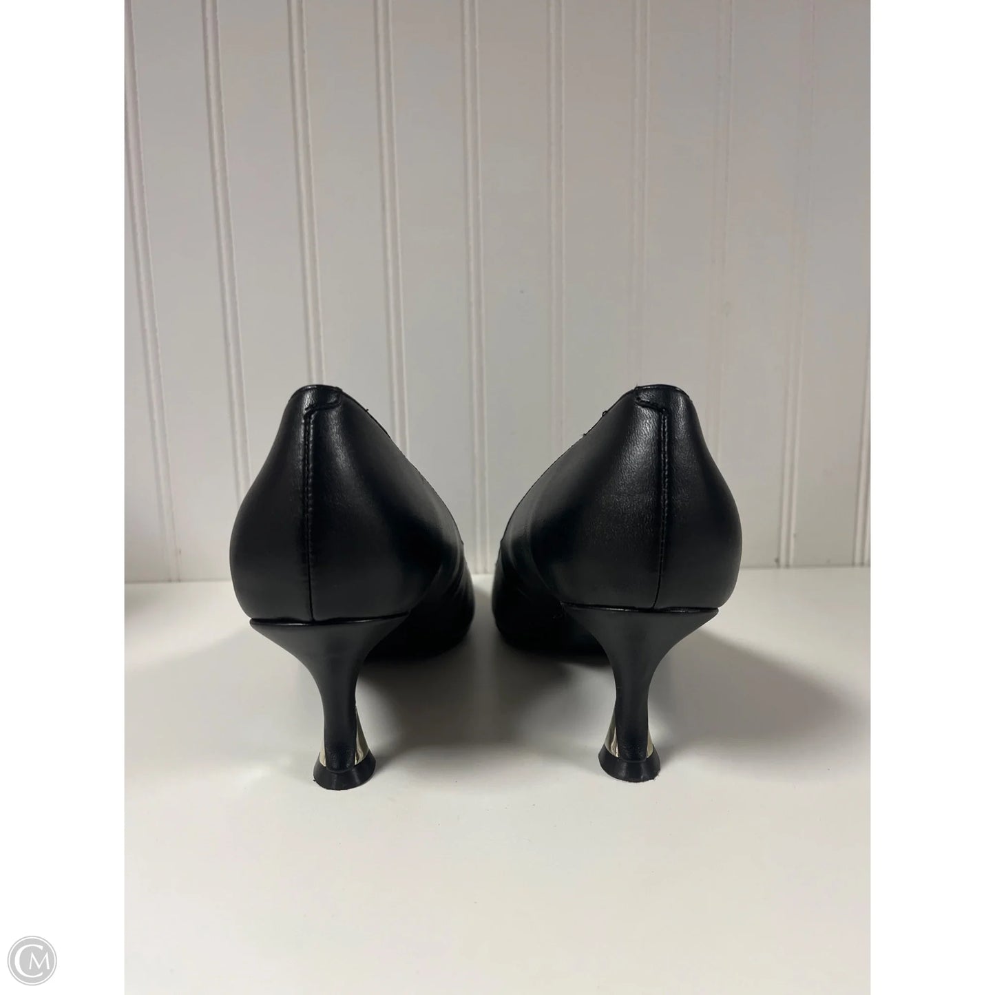 Shoes Heels Kitten By Nine West In Black, Size: 9.5