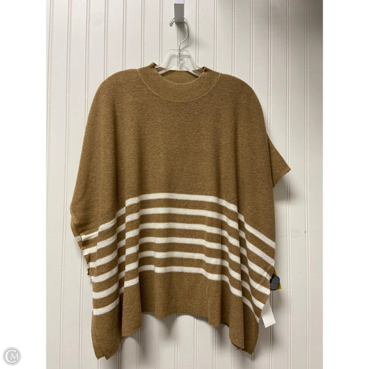 Sweater Short Sleeve By J. Crew In Brown & White, Size: Osfm
