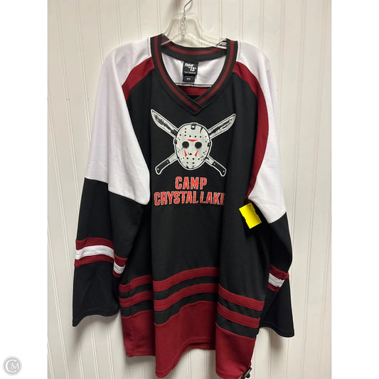 Top Long Sleeve By Clothes Mentor In Black & Red, Size: 1x