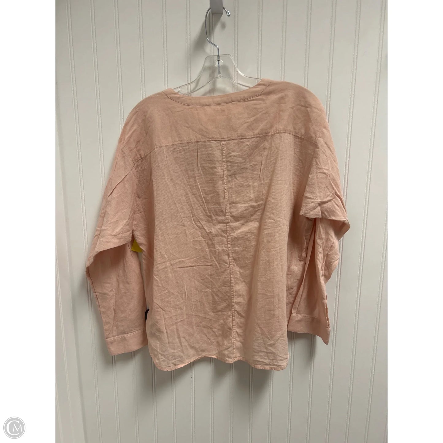 Top Long Sleeve By Loft In Peach, Size: M