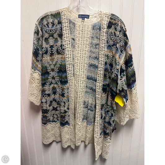 Shawl By Democracy In Cream & Green, Size: S