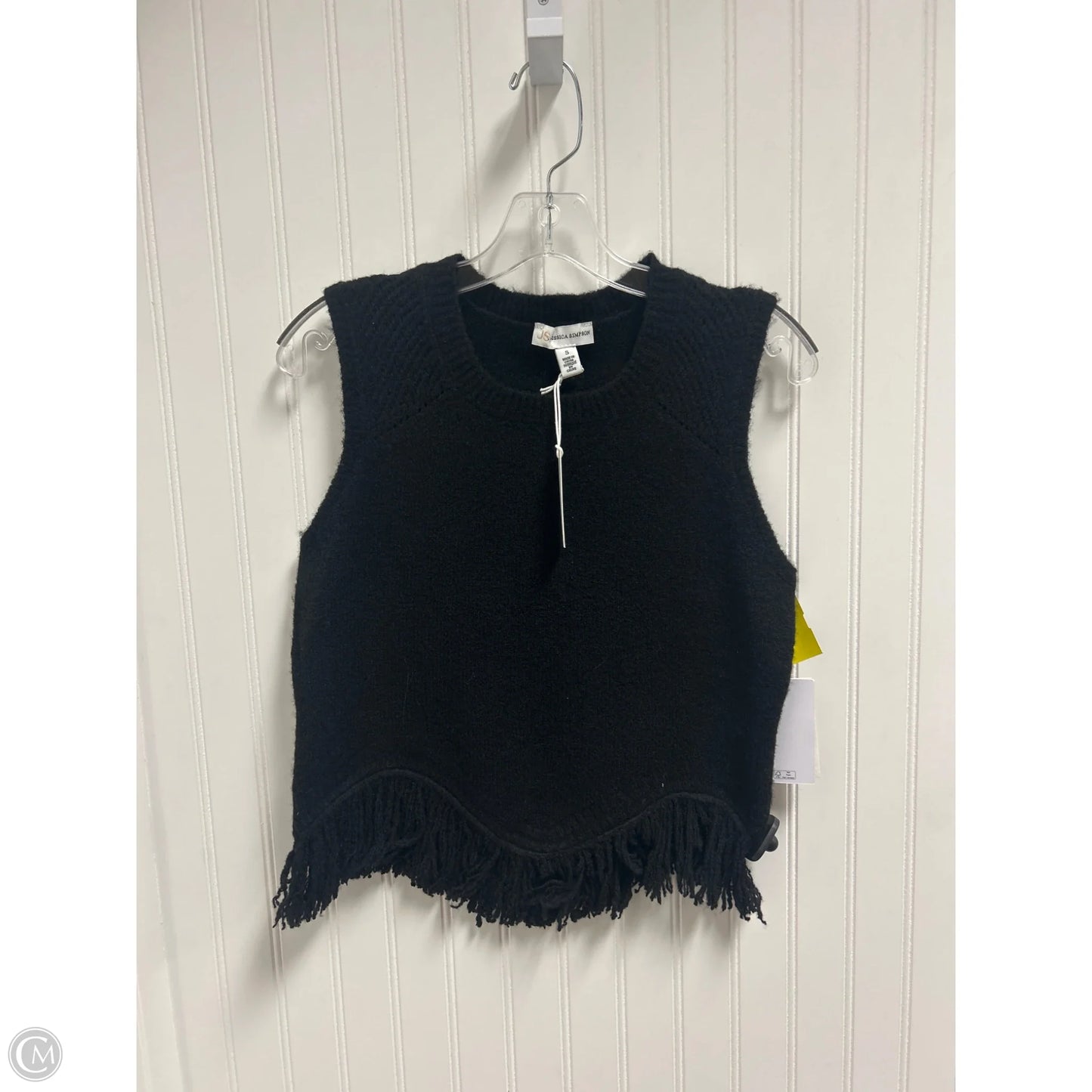 Vest Sweater By Jessica Simpson In Black, Size: S