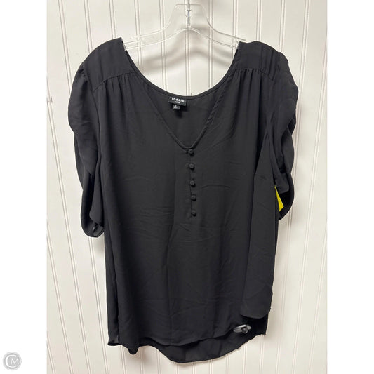 Top Short Sleeve Basic By Torrid In Black, Size: 3x