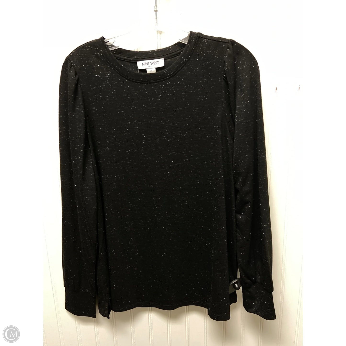Top Long Sleeve By Nine West In Black, Size: M