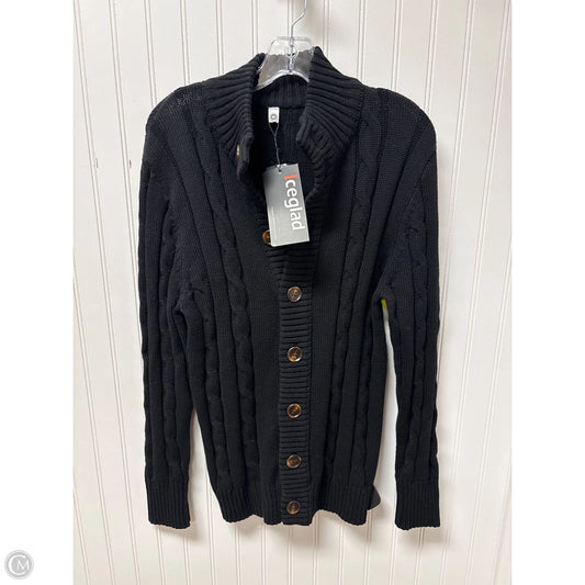 Sweater Cardigan By Clothes Mentor In Black, Size: M