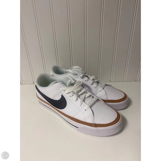 Shoes Sneakers By Nike In Tan & White, Size: 8