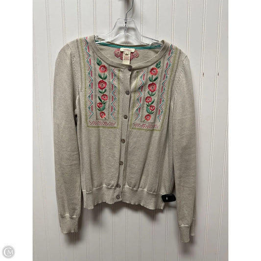 Sweater Cardigan By Sundance In Cream & Green, Size: S