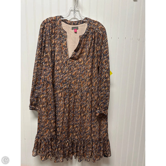 Dress Casual Short By Vince Camuto In Blue & Orange, Size: 1x