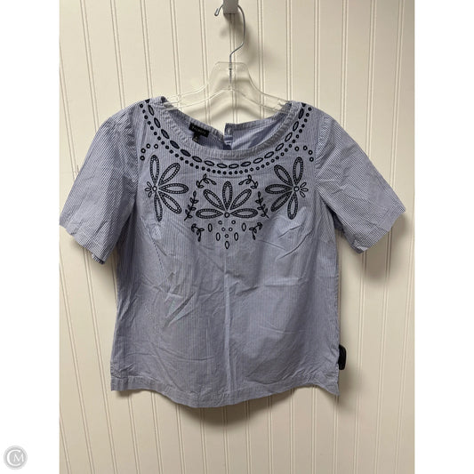 Top Short Sleeve By Talbots In Striped Pattern, Size: S