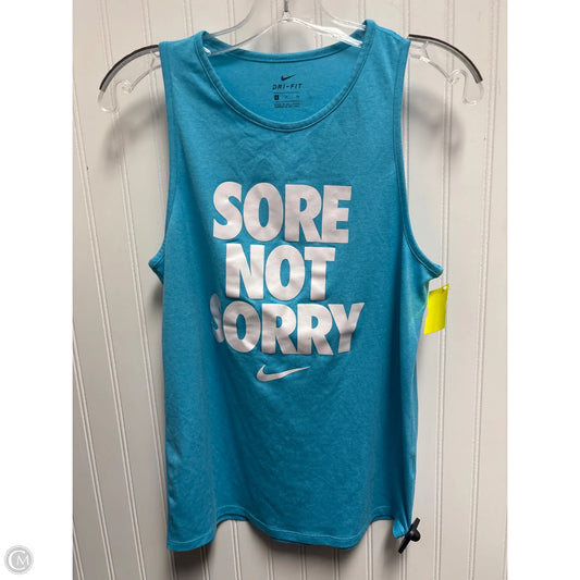 Athletic Tank Top By Nike In Blue, Size: Sp