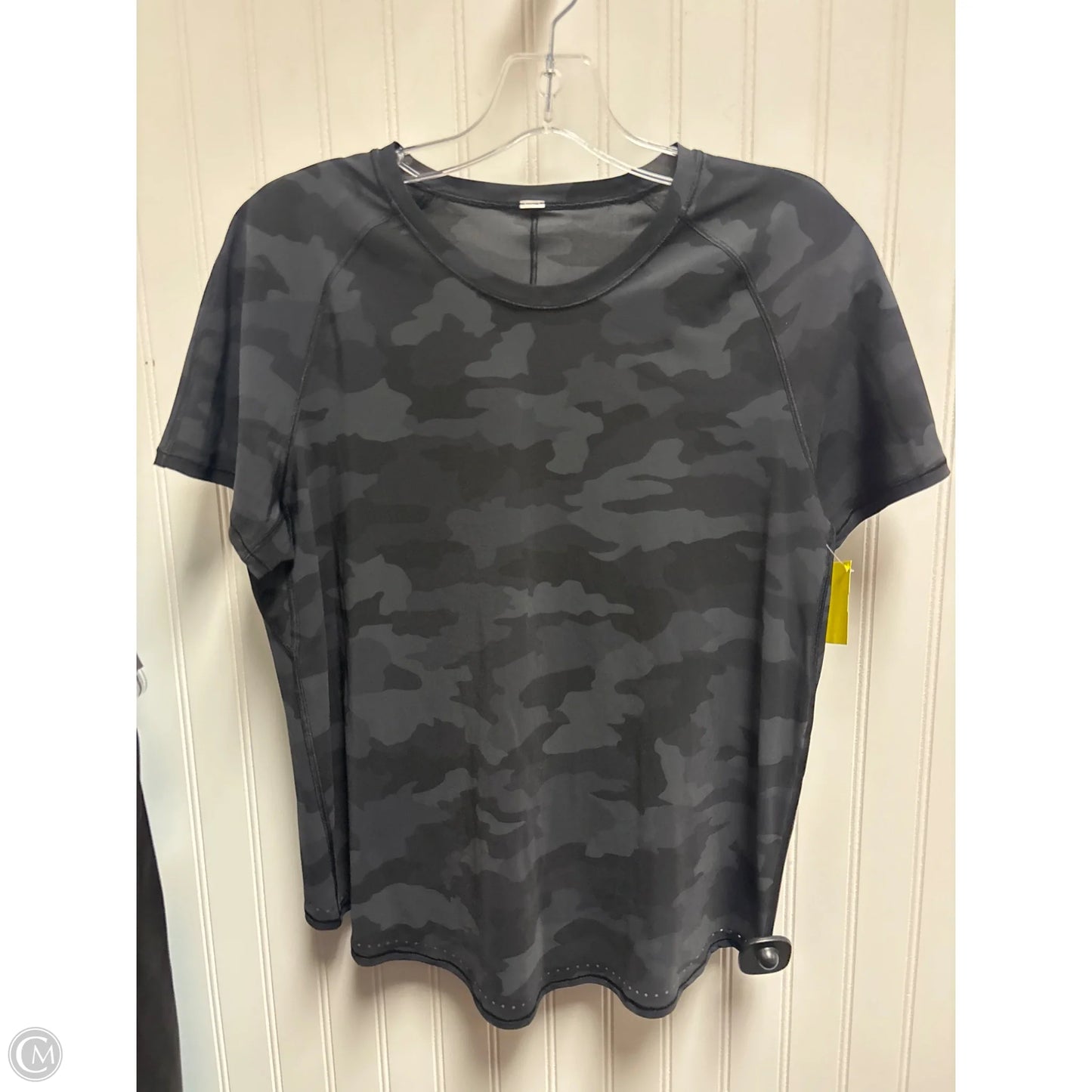 Athletic Top Short Sleeve By Lululemon In Camouflage Print, Size: S