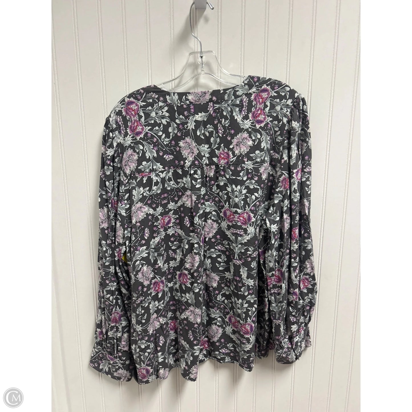 Top Long Sleeve By Lane Bryant In Grey, Size: 2x