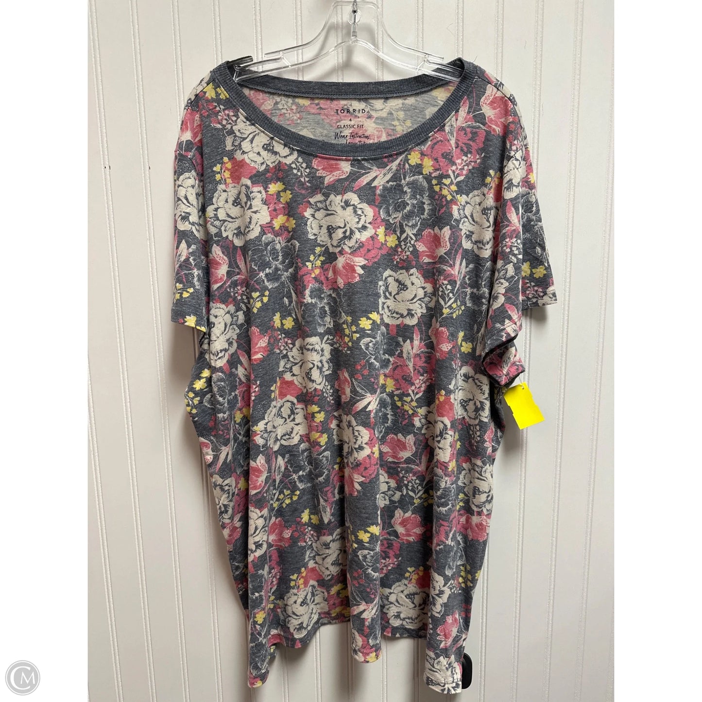 Top Short Sleeve By Torrid In Floral Print, Size: 4x