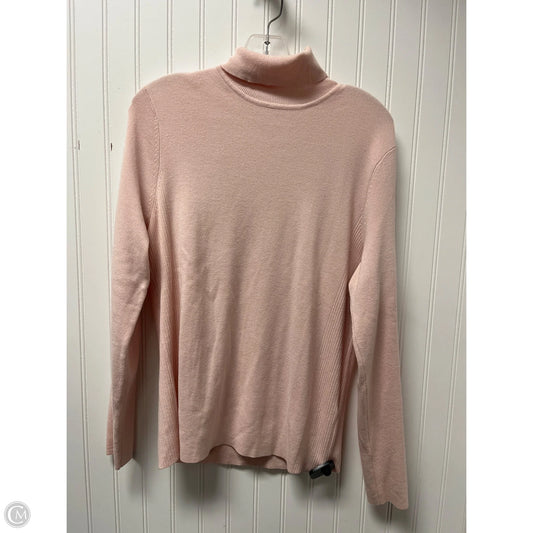 Sweater By Chicos In Pink, Size: L
