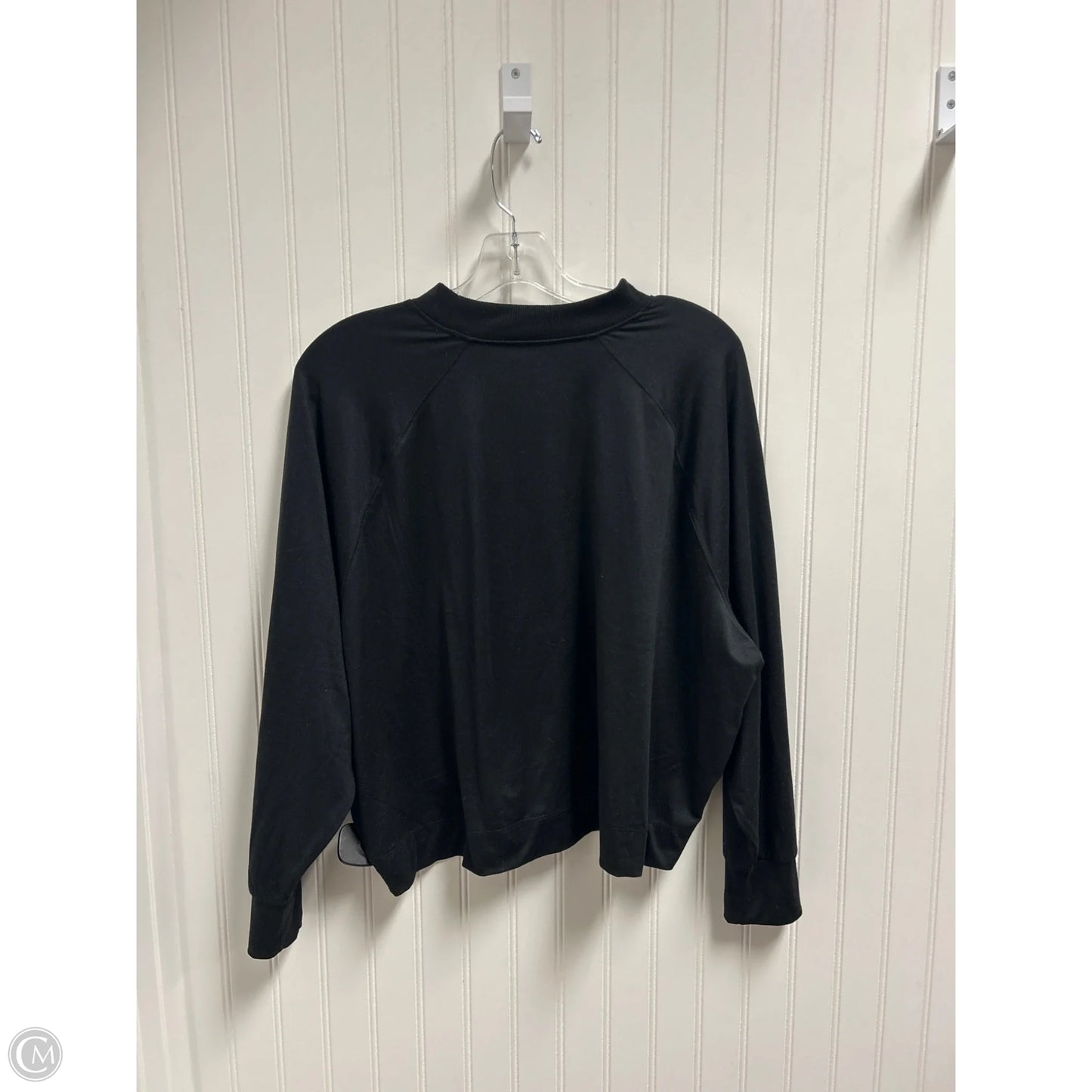 Top Long Sleeve Basic By Clothes Mentor In Black, Size: L
