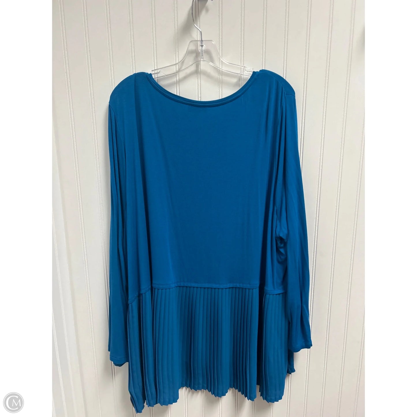 Top Long Sleeve By Clothes Mentor In Blue, Size: 3x