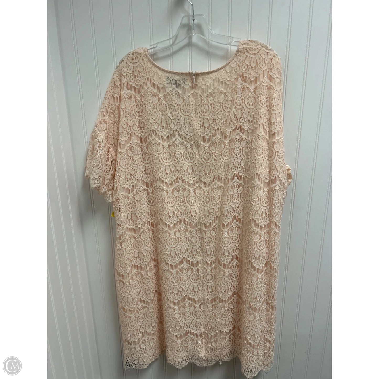 Dress Casual Short By Clothes Mentor In Peach, Size: 3x