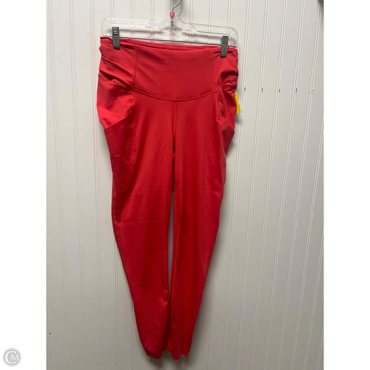 Athletic Leggings By Free People In Orange, Size: M