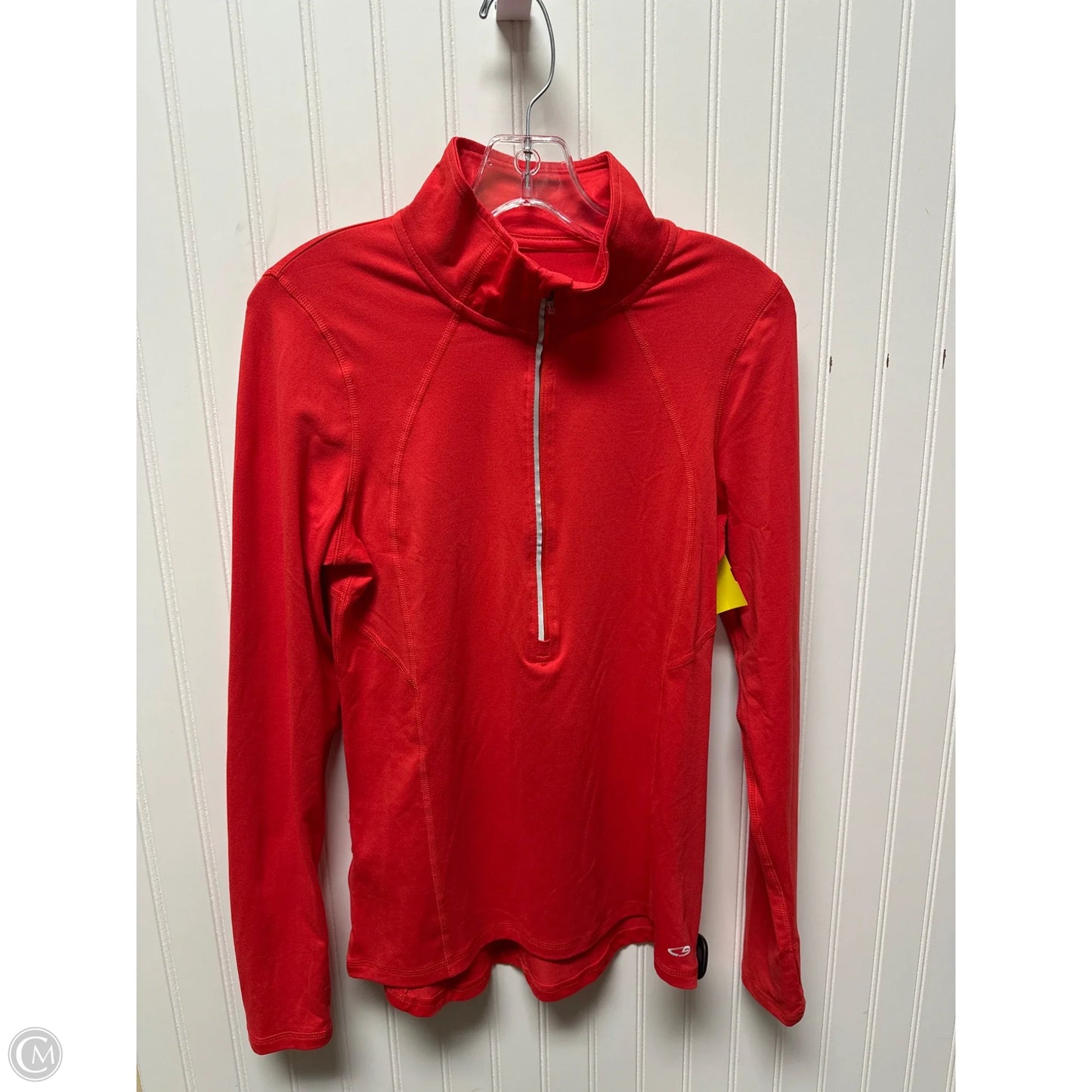 Athletic Sweatshirt Collar By Champion In Orange, Size: S