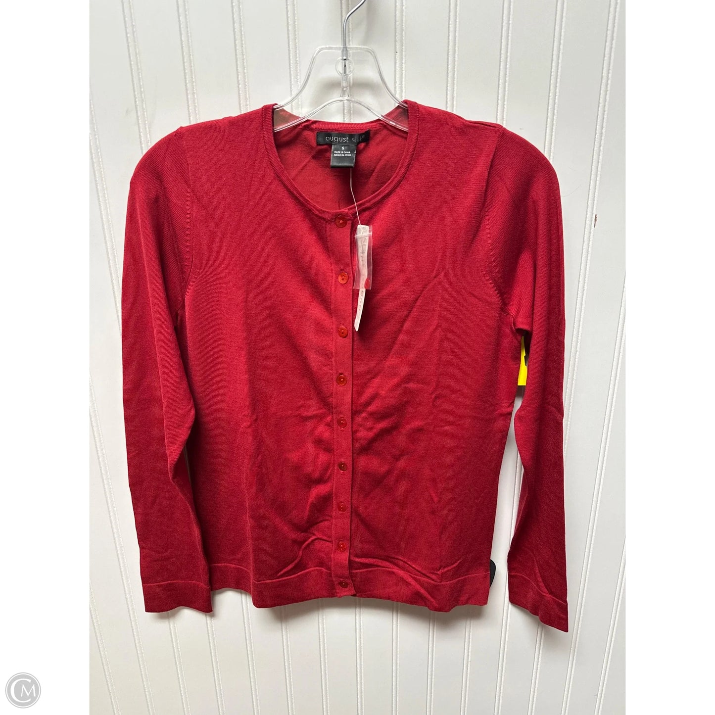 Sweater Cardigan By August Silk In Red, Size: S