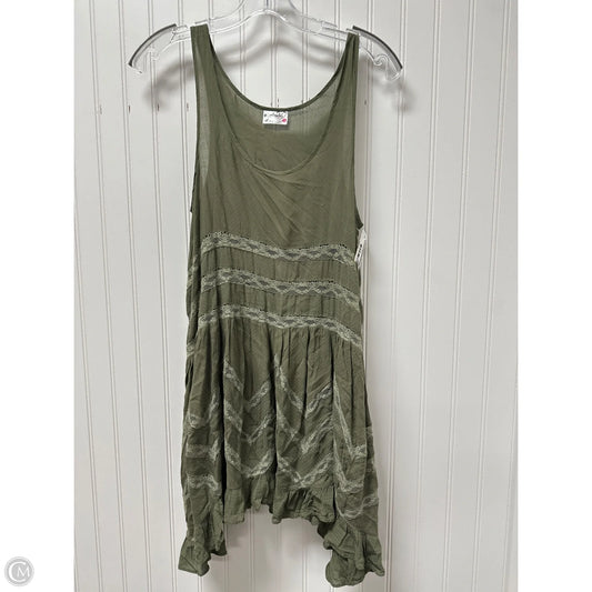 Tunic Sleeveless By Free People In Green, Size: Xs