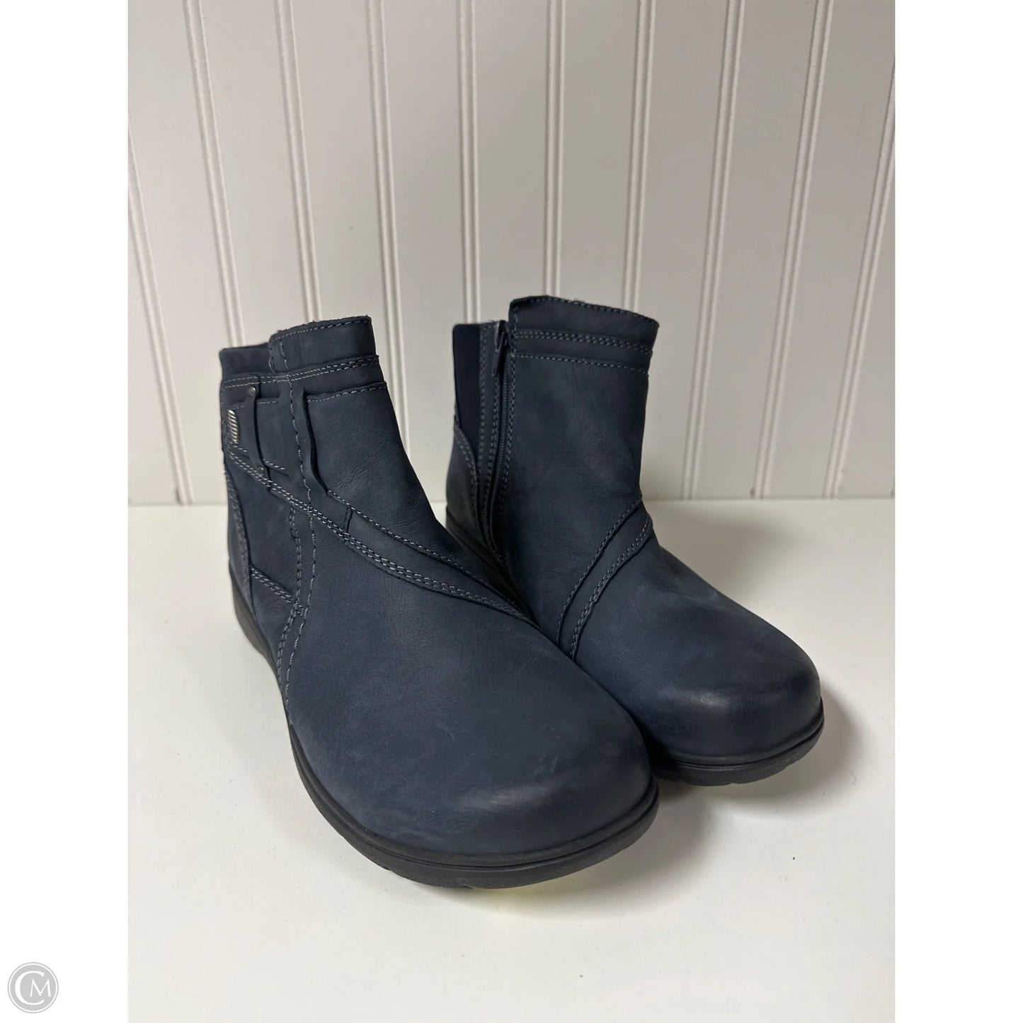 Boots Ankle Flats By Clarks In Blue, Size: 7.5