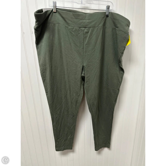 Pants Leggings By Terra & Sky In Green, Size: 4x