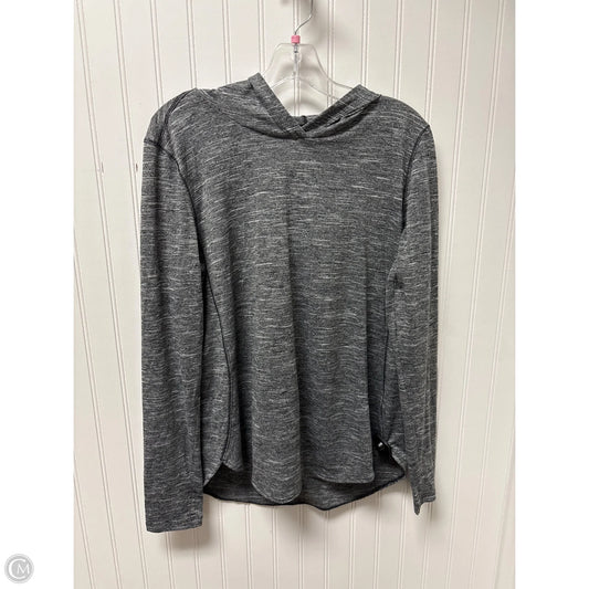 Athletic Top Long Sleeve Hoodie By Columbia In Grey, Size: L