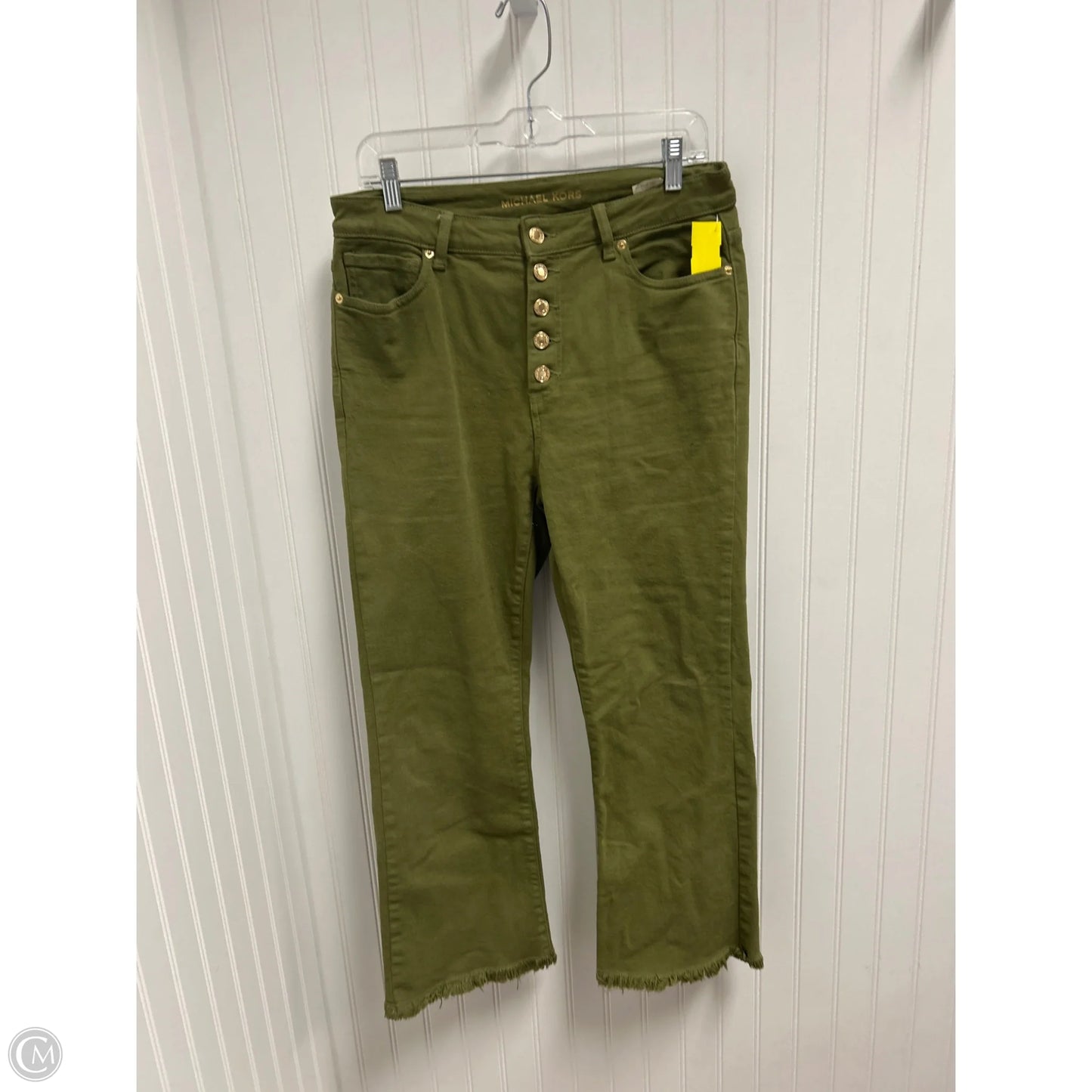 Pants Designer By Michael Kors In Green, Size: 8