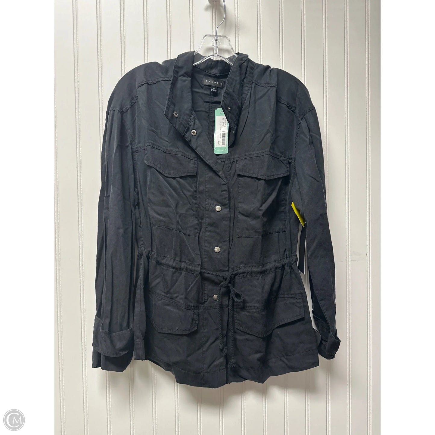 Jacket Utility By Clothes Mentor In Black, Size: M