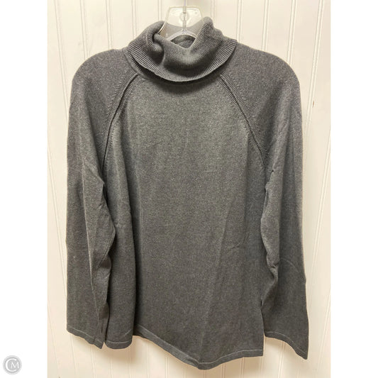Top Long Sleeve By Jeanne Pierre In Grey, Size: Xl