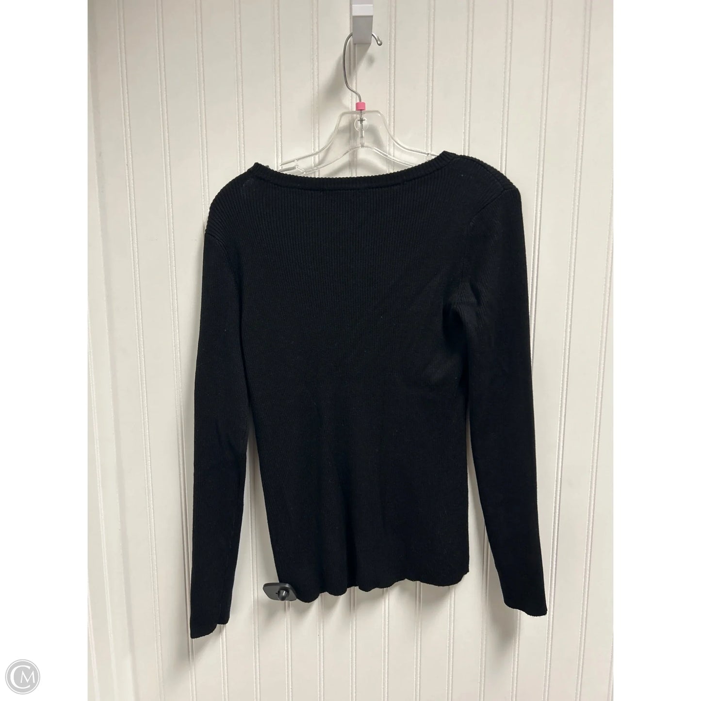 Top Long Sleeve By Cyrus In Black, Size: S