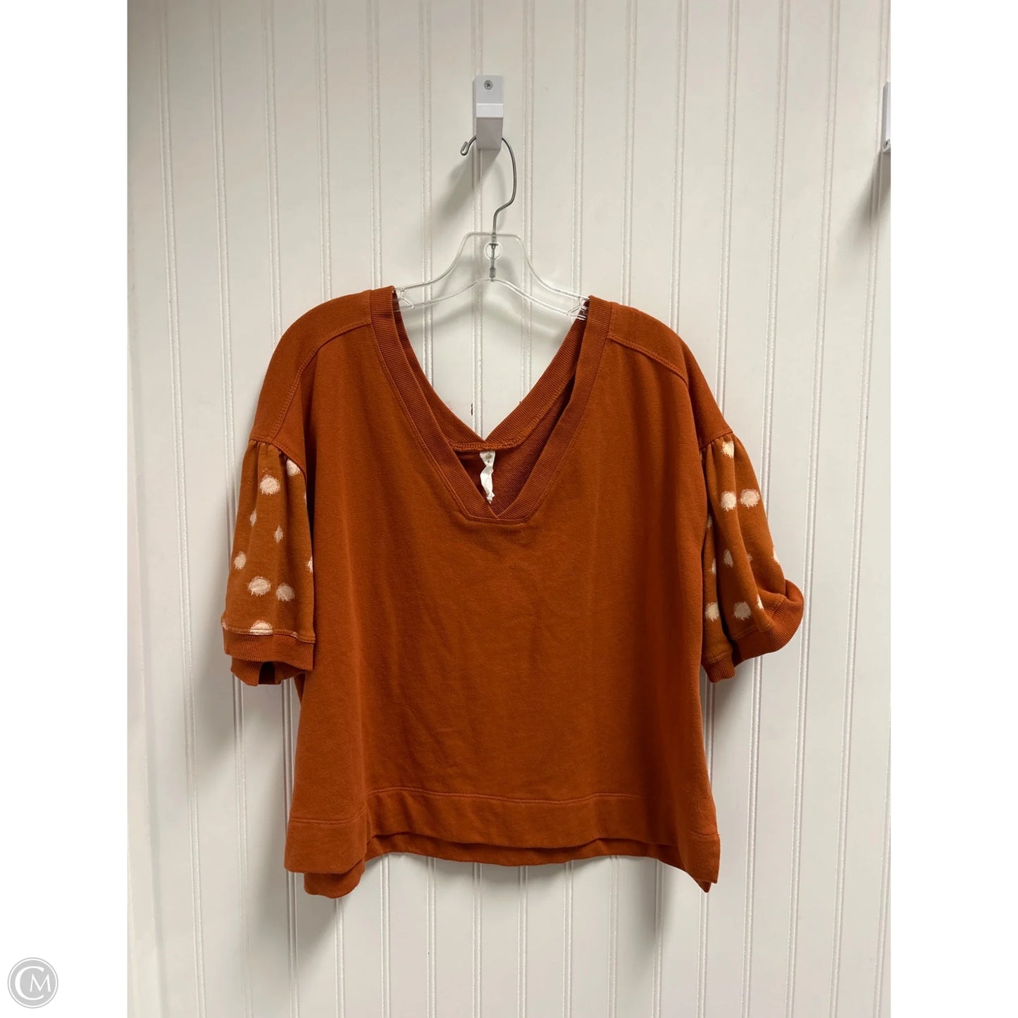 Top Short Sleeve By Daily Practice By Anthropologie In Orange, Size: L