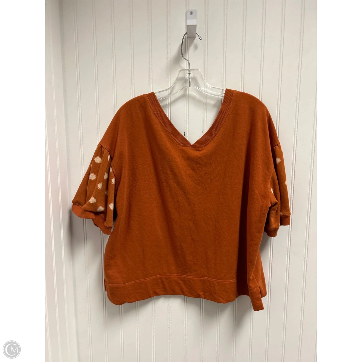 Top Short Sleeve By Daily Practice By Anthropologie In Orange, Size: L