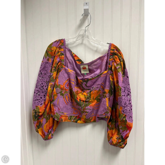 Top Long Sleeve By Farm Rio In Multi-colored, Size: Xl