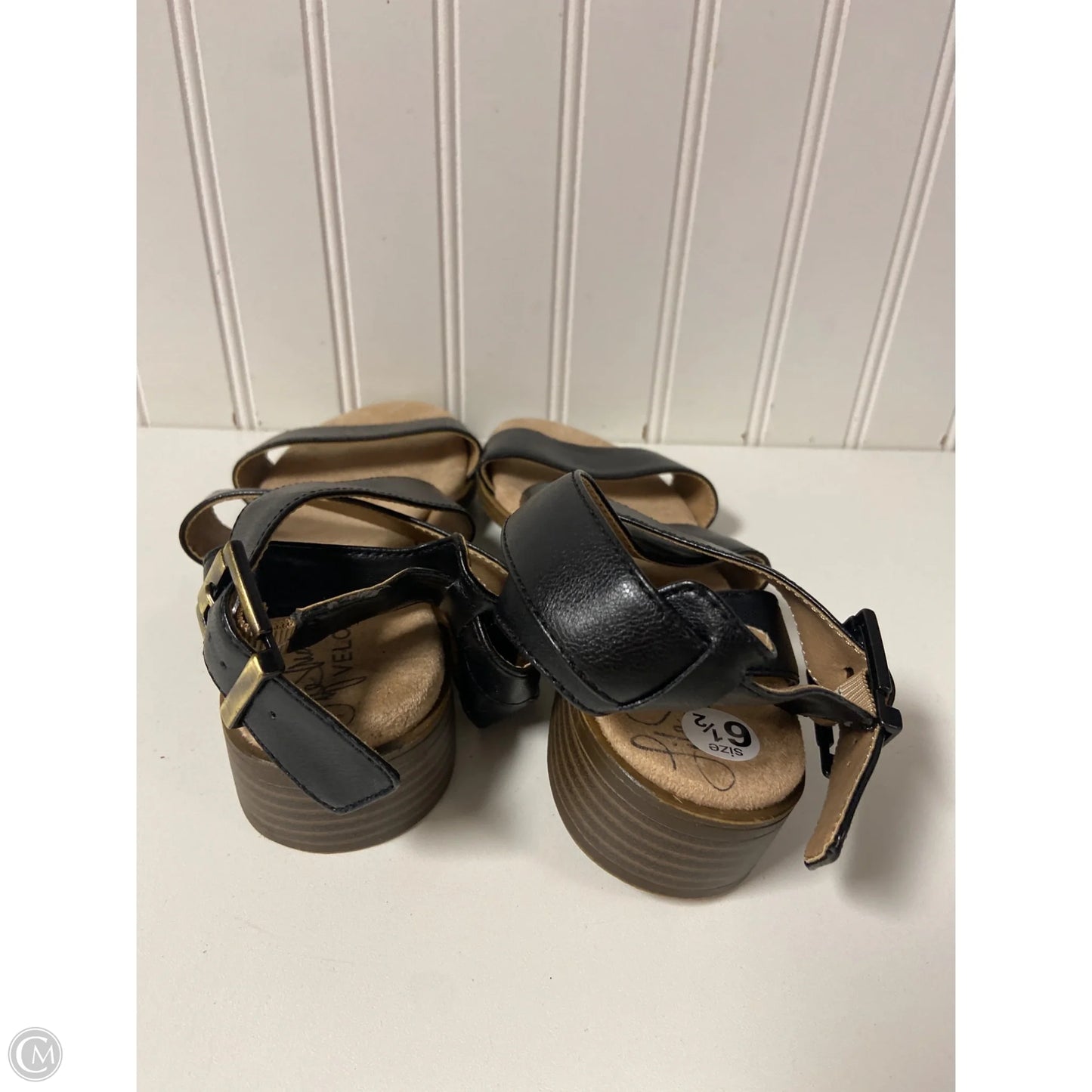 Sandals Heels Block By Life Stride In Black, Size: 6.5