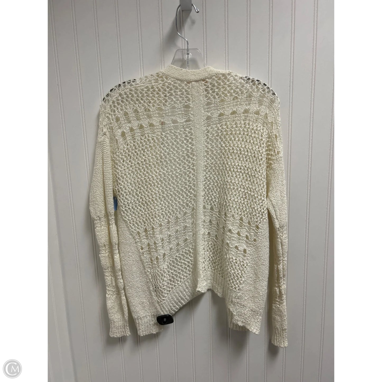 Sweater Cardigan By Rebecca Taylor In Ivory, Size: Xs