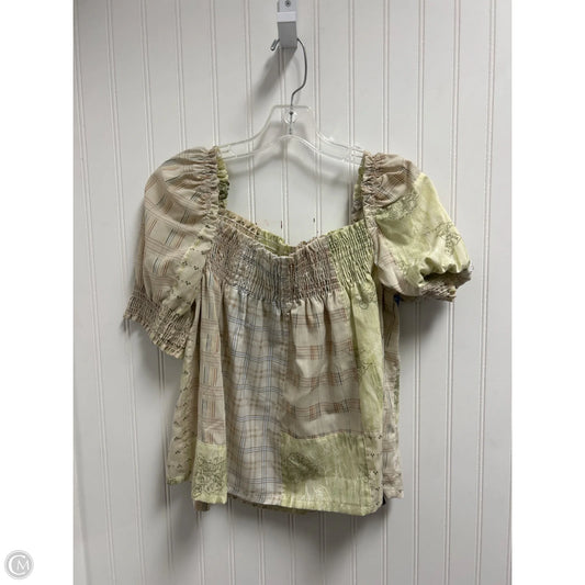 Top Short Sleeve By Cmc In Multi-colored, Size: S