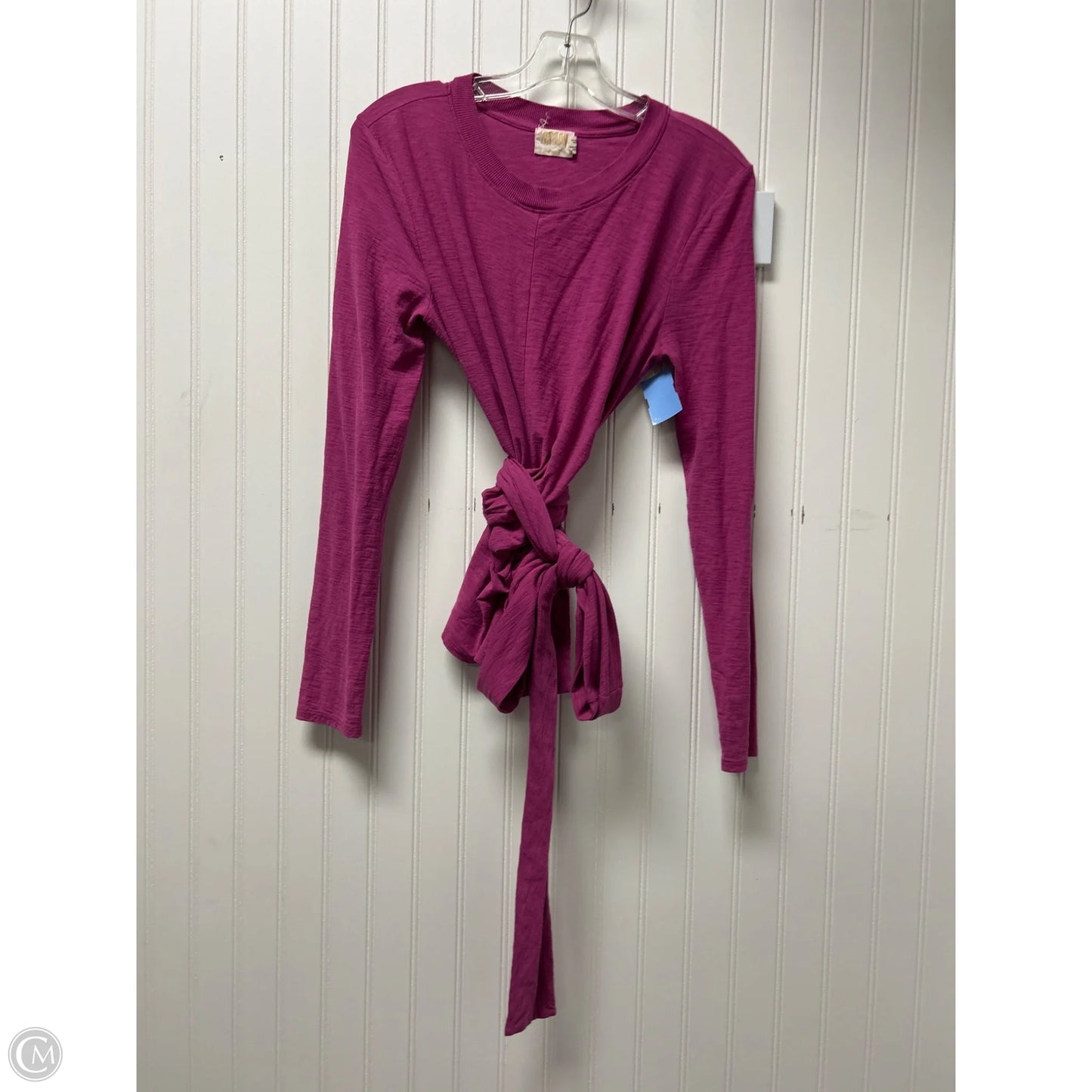 Top Long Sleeve By Nation In Purple, Size: M