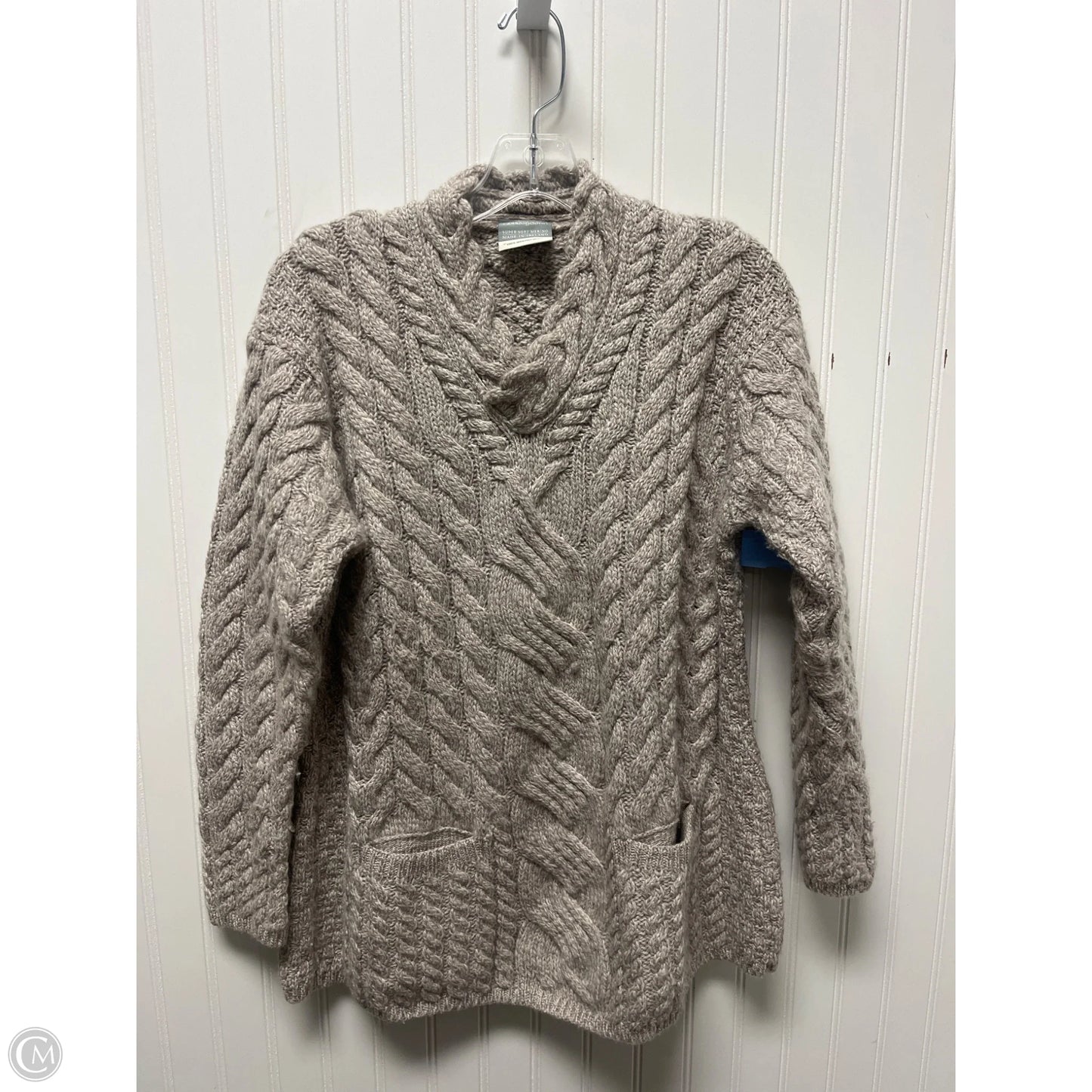 Sweater By Clothes Mentor In Grey, Size: L
