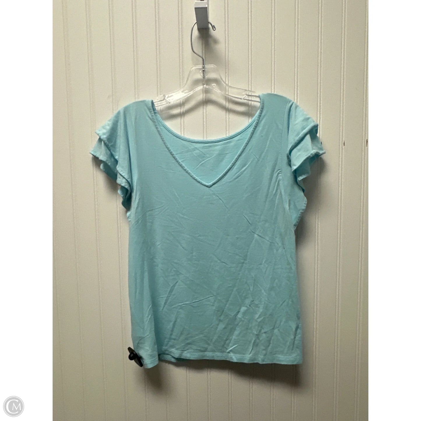 Top Short Sleeve Designer By Lilly Pulitzer In Blue, Size: S