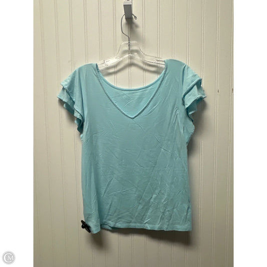 Top Short Sleeve Designer By Lilly Pulitzer In Blue, Size: S