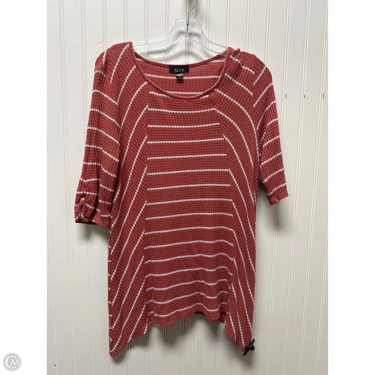 Top 3/4 Sleeve By Alyx In Striped Pattern, Size: Xl