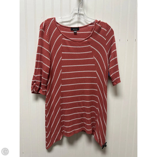 Top 3/4 Sleeve By Alyx In Striped Pattern, Size: Xl