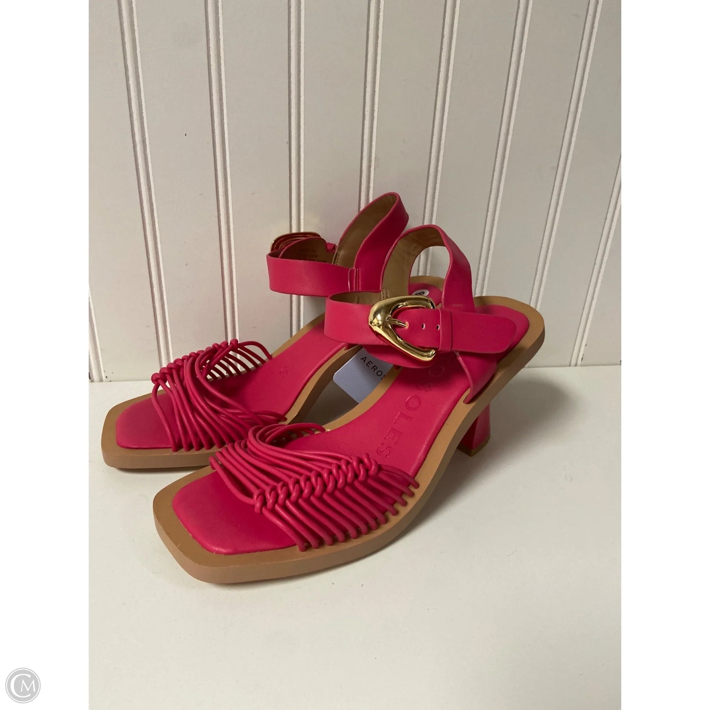 Sandals Heels Block By Aerosoles In Pink, Size: 8