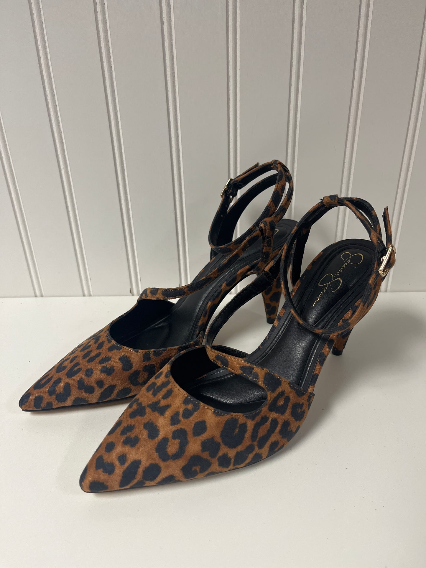 Shoes Heels Stiletto By Jessica Simpson In Animal Print, Size: 6.5