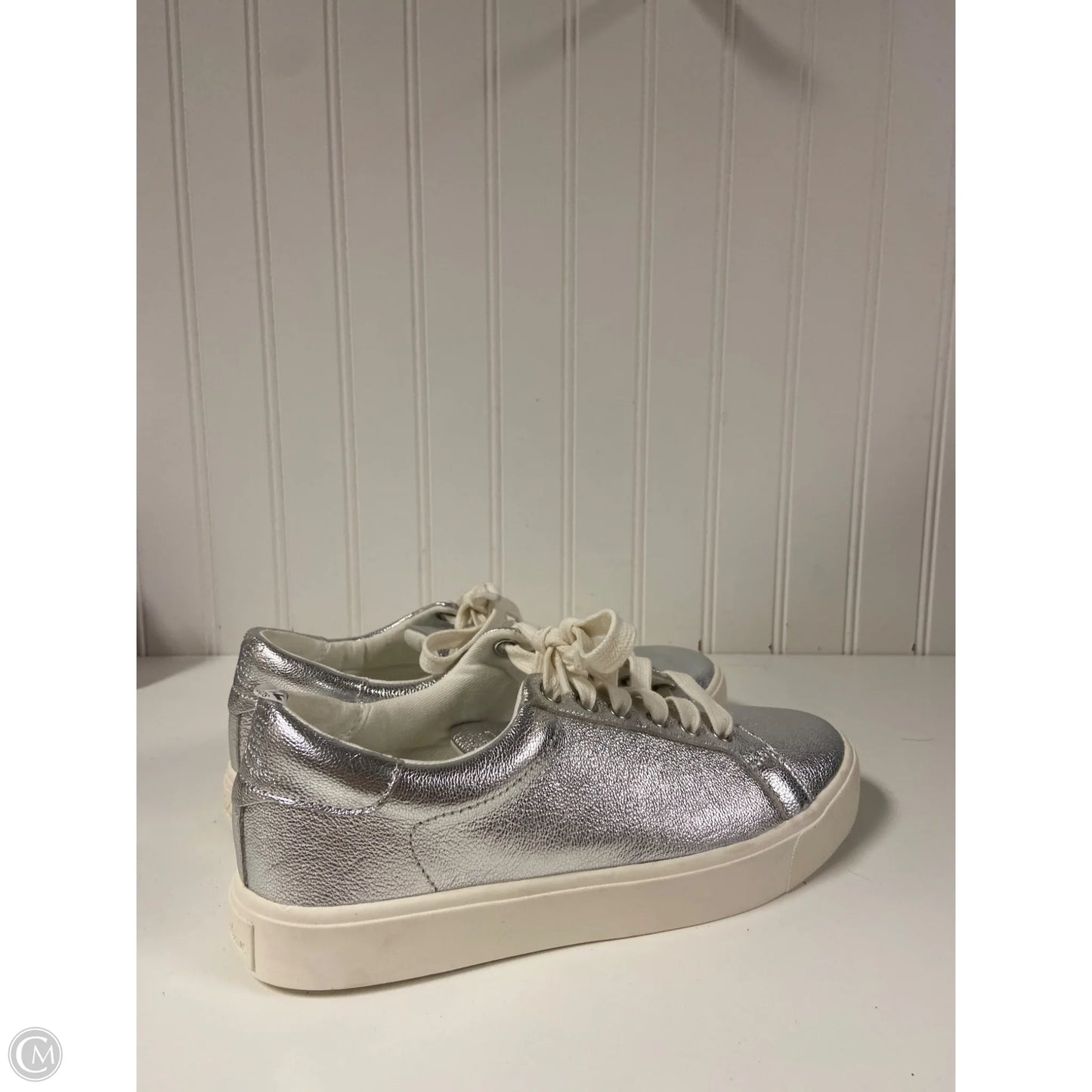 Shoes Sneakers By Sam Edelman In Silver, Size: 7.5