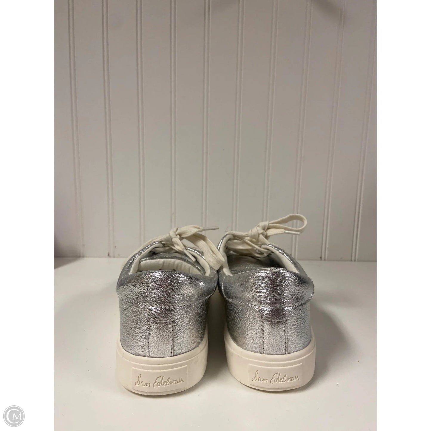 Shoes Sneakers By Sam Edelman In Silver, Size: 7.5